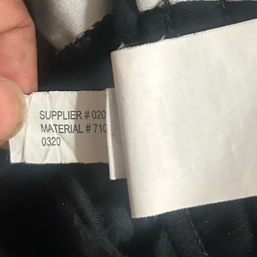 Polo Ralph Lauren Black Track Pants White Stripe Pony Logo Joggers Men’s Large